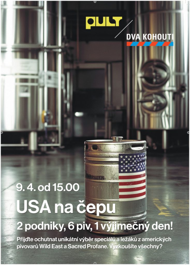 Dva kohouti a Pult pořádají akci USA na čepu: Nabídnou piva z tamních pivovarů
