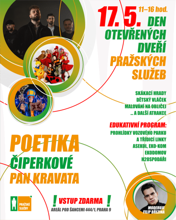 Den otevřených dveří Pražských služeb bude letos nepřEKOnatelný! Konat se bude na Praze 9 v areálu Pod Šancemi v sobotu 17. května od 11:00 do 16:00 hodin